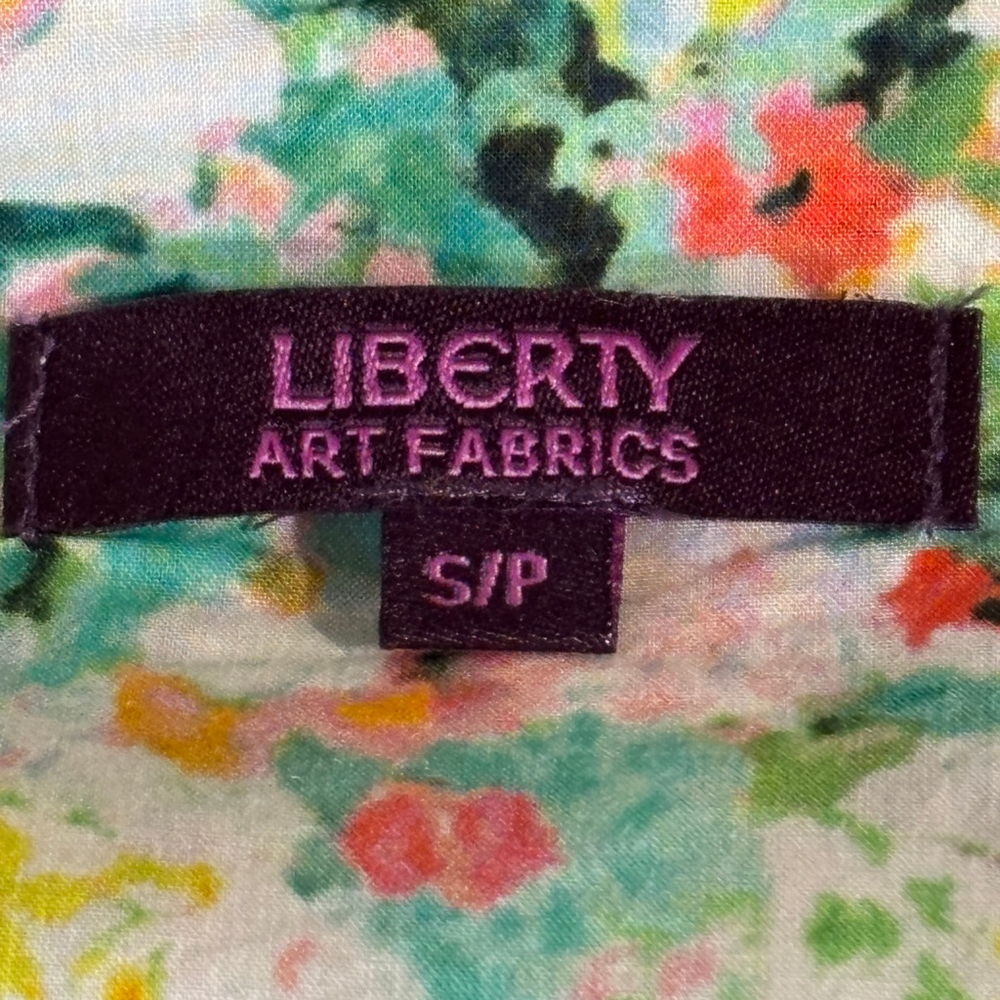 Liberty London Art Fabrics Floral Cotton Button Down Shirt Women's Small Pink - Picture 8 of 11